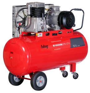 Ременной одноступенчатый компрессор FUBAG B10000B/270 CT11 + Набор пневмоинструмента 34 предмета (в кейсе) + Набор пневмоинструмента Basic S1000 3 предмета в ПОДАРОК!