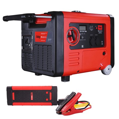 Инверторный генератор FUBAG TI 4500 ES (в кожухе) с электростартером  + Пусковое устройство FUBAG ДРАЙВ (DRIVE) 600