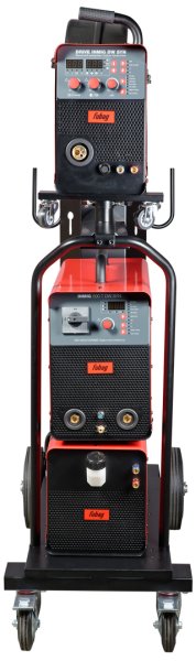 Сварочный полуавтомат INMIG 500T DW SYN + Подающий механизм DRIVE INMIG DW SYN + Шланг-пакет 5 м + Горелка FB 500 3 м + Блок жидкостного охлаждения + Тележка в Тамбове фото