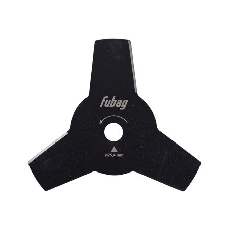 Триммерный диск FUBAG 3 лопасти внешний диаметр 255 мм, посадочный диаметр 25,4 мм, толщина 1,6 мм