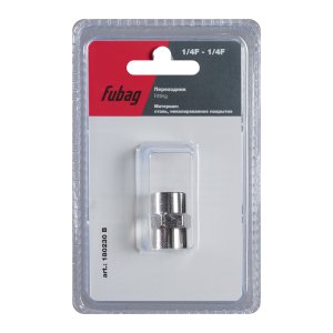 FUBAG Переходник 1/4 дюйма F - 1/4 дюйма F, блистер 1 шт в Тамбове фото