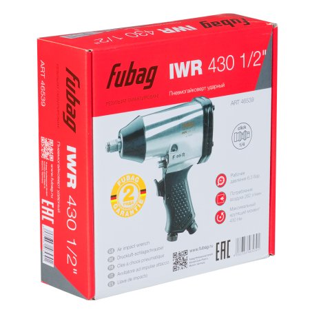 Ударный пневмогайковёрт FUBAG IWR430 1/2 дюйма в Тамбове фото