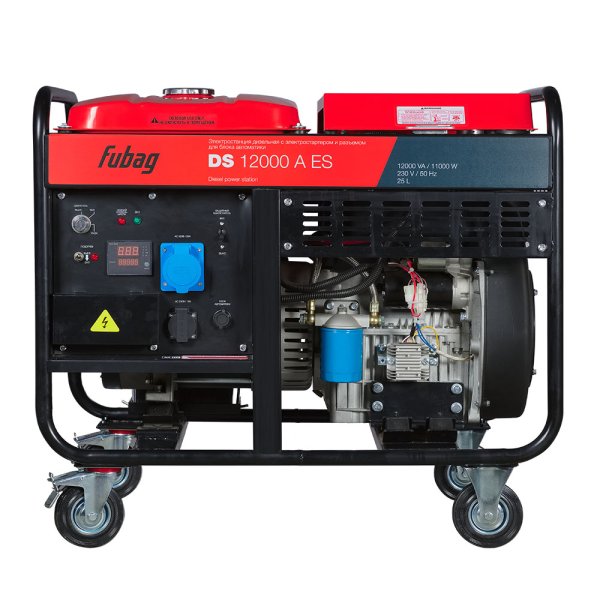 Дизельный генератор трёхфазный FUBAG DS 12000 A ES с электростартером и коннектором автоматики + Блок автоматики FUBAG Стартмастер (Startmaster) DS 25000 D в Тамбове фото