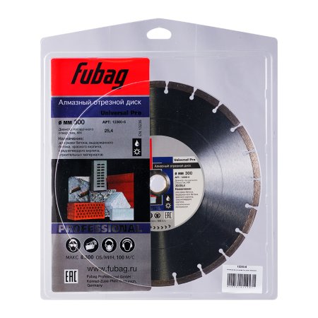 Алмазный отрезной диск FUBAG Универсальный Про (Universal Pro) D300 мм / 30 - 25,4 мм в Тамбове фото
