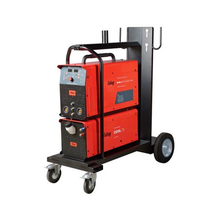 Инвертор сварочный FUBAG INTIG 320 T W AC/DC PULSE с горелкой FB TIG 18 5P 4 м, модулем охлаждения и тележкой
